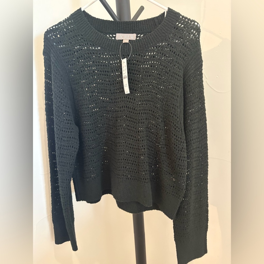 J. Crew Women's Black Knit Sweater